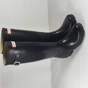 Hunter Women’s Original Tall Rain Boots-Black size US 6M/7F